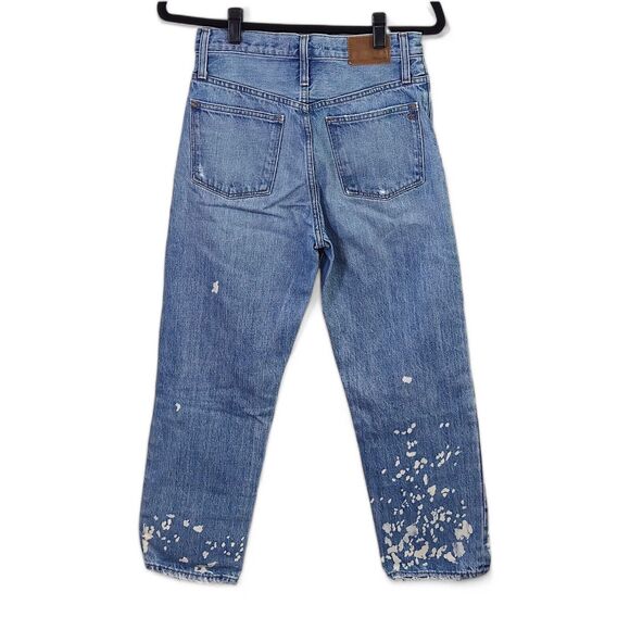 Madewell Women’s The Dad Jean Clean Girl Capsule Distressed Elevated Basic Sz 24 - Picture 2 of 14